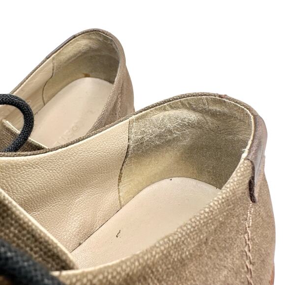 Lacoste | Men | Sherbrooke Leather Canvas Mixed Media Dress Oxford Shoes | Sz 8 - Picture 10 of 13